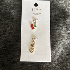 J. Crew Gold Heart and Love Charm  new